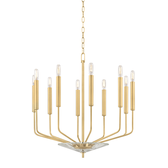 Hudson Valley Lighting Gideon Aged Brass 24.25W x 24.25L x 24.75H Chandelier