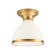 Hudson Valley Lighting Randolph Aged Brass 10W x 10L x 9.25H Semi-Flush Mount