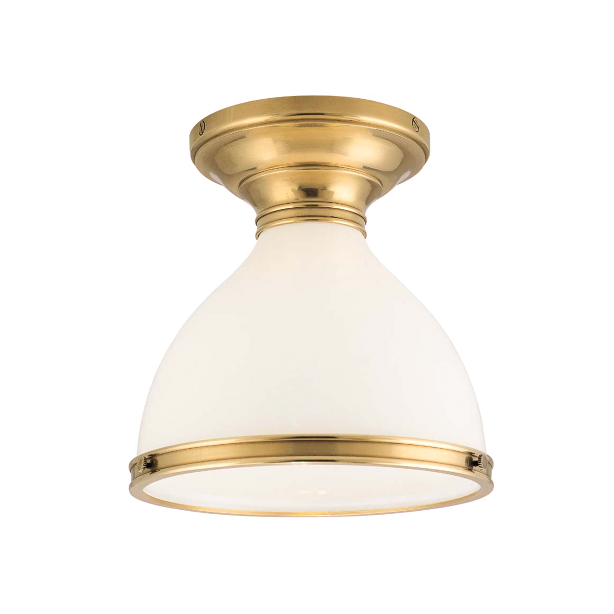 Hudson Valley Lighting Randolph Aged Brass 10W x 10L x 9.25H Semi-Flush Mount