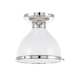 Hudson Valley Lighting Randolph Polished Nickel 10W x 10L x 9.25H Semi-Flush Mount
