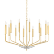Hudson Valley Lighting Gideon Aged Brass 33.25W x 33.25L x 24.75H Chandelier