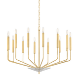 Hudson Valley Lighting Gideon Aged Brass 33.25W x 33.25L x 24.75H Chandelier