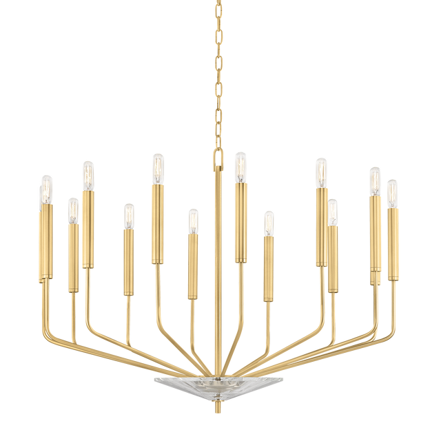 Hudson Valley Lighting Gideon Aged Brass 33.25W x 33.25L x 24.75H Chandelier