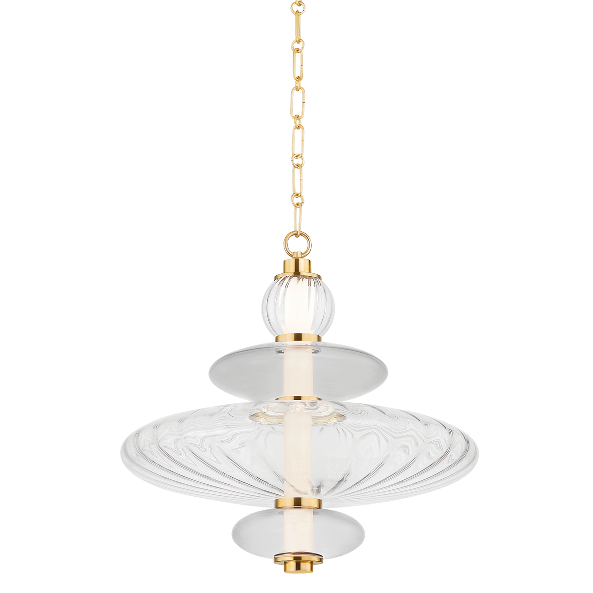 Hudson Valley Lighting WILLIAMS AGED BRASS 19W x 19L x 18.75H Pendant
