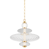 Hudson Valley Lighting WILLIAMS AGED BRASS 19W x 19L x 18.75H Pendant