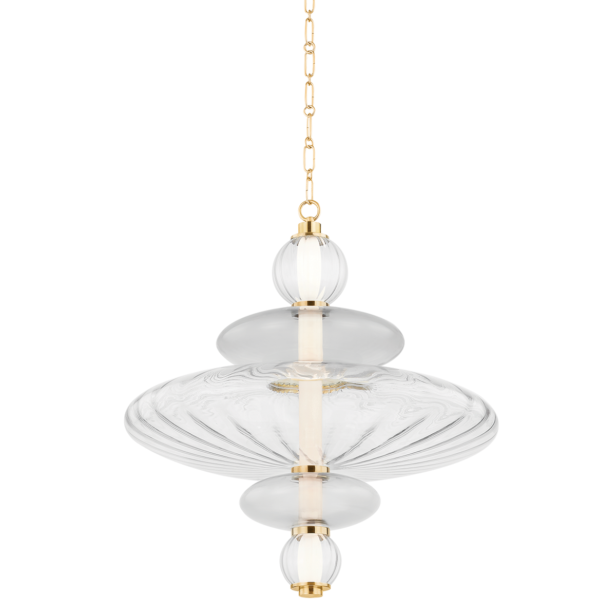 Hudson Valley Lighting WILLIAMS AGED BRASS 24.75W x 24.75L x 27.25H Pendant