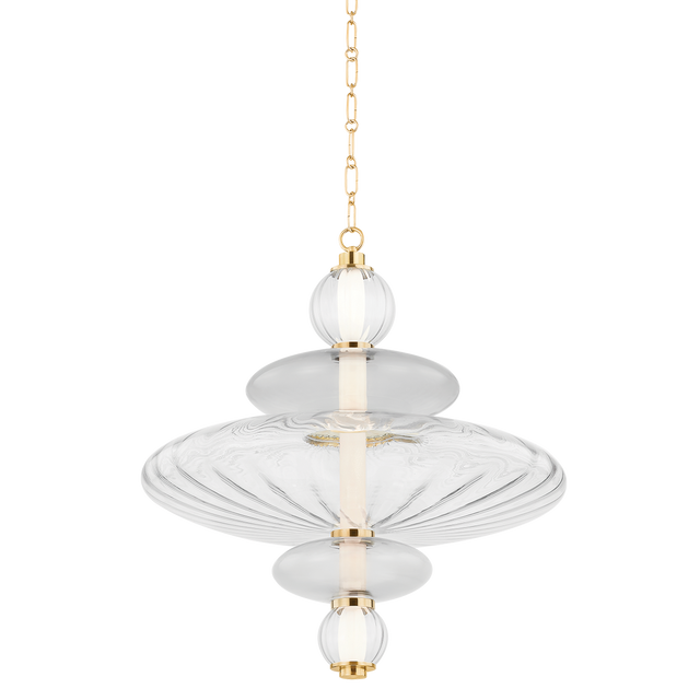 Hudson Valley Lighting WILLIAMS AGED BRASS 24.75W x 24.75L x 27.25H Pendant