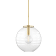 Hudson Valley Lighting Bay Ridge Aged Brass 17W x 17L x 17.5H Pendant