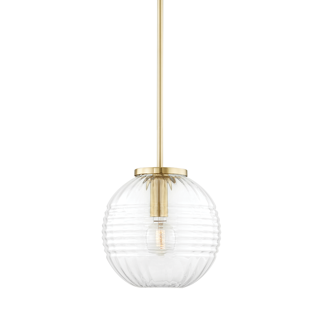 Hudson Valley Lighting Bay Ridge Aged Brass 12W x 12L x 12.5H Pendant