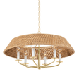 Hudson Valley Lighting Bradley Vintage Gold Leaf 30W x 30L x 17.5H Chandelier