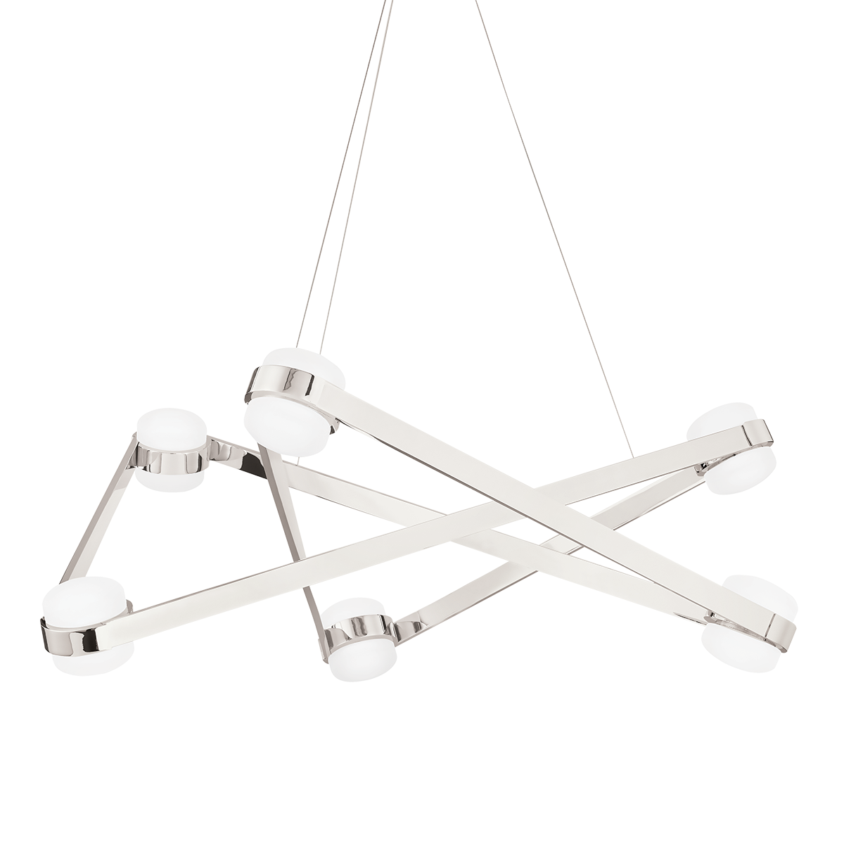 Hudson Valley Lighting Orbit Polished Nickel 38W x 38L x 13.75H Chandelier