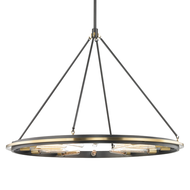 Hudson Valley Lighting Chambers Aged Old Bronze 45W x 45L x 33.75H Chandelier