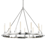 Hudson Valley Lighting Chambers Polished Nickel 45W x 45L x 33.75H Chandelier