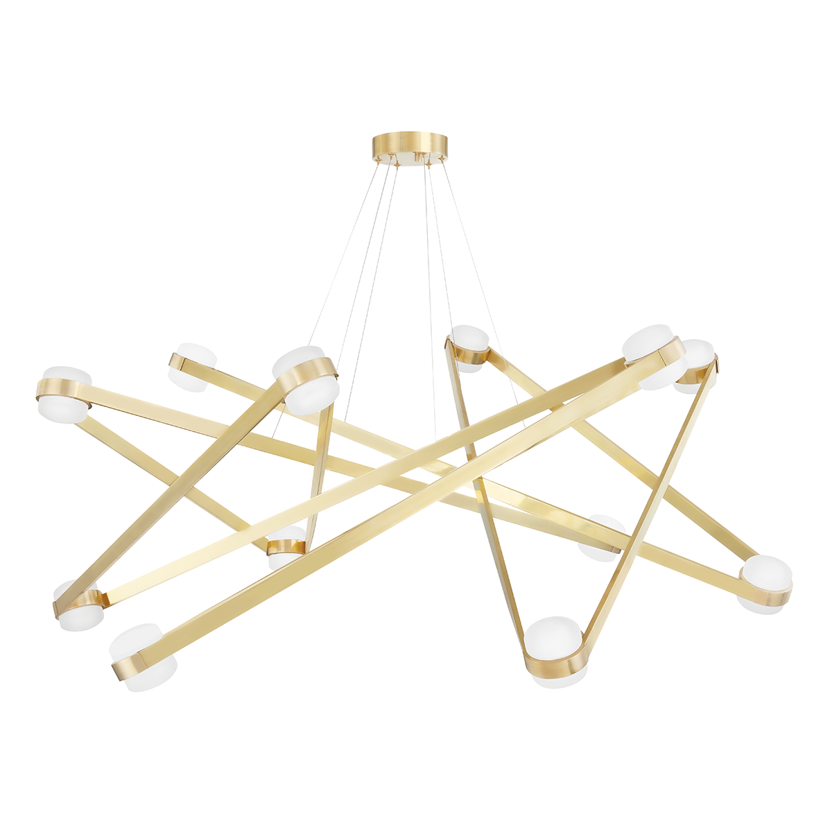 Hudson Valley Lighting Orbit Aged Brass 56.12W x 56.12L x 16.82H Chandelier