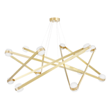 Hudson Valley Lighting Orbit Aged Brass 56.12W x 56.12L x 16.82H Chandelier