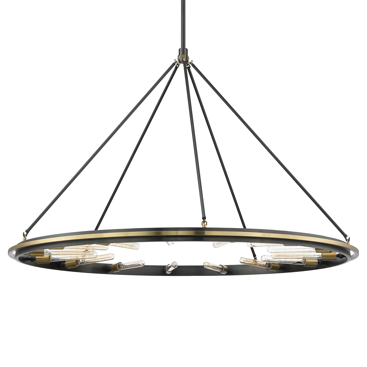 Hudson Valley Lighting Chambers Aged Old Bronze 58.25W x 58.25L x 38.25H Chandelier