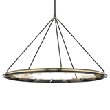 Hudson Valley Lighting Chambers Aged Old Bronze 58.25W x 58.25L x 38.25H Chandelier