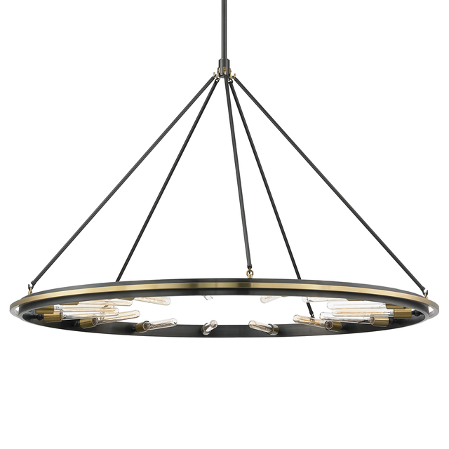 Hudson Valley Lighting Chambers Aged Old Bronze 58.25W x 58.25L x 38.25H Chandelier