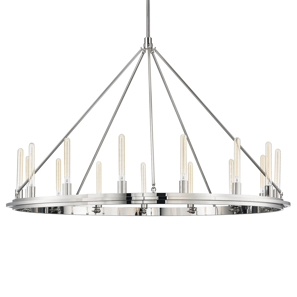Hudson Valley Lighting Chambers Polished Nickel 58.25W x 58.25L x 38.25H Chandelier