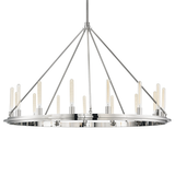 Hudson Valley Lighting Chambers Polished Nickel 58.25W x 58.25L x 38.25H Chandelier