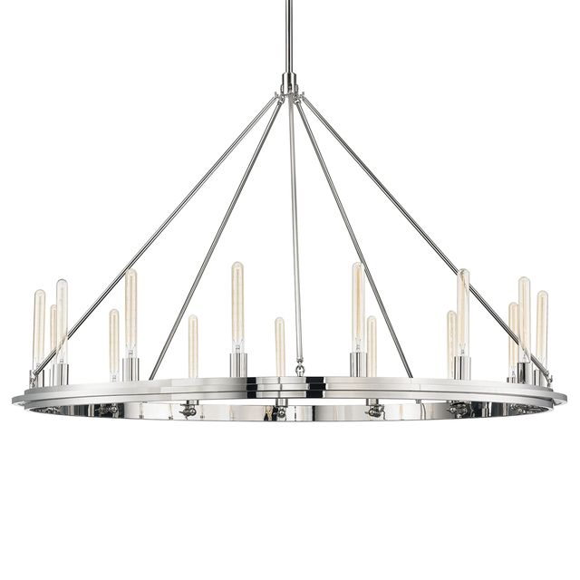 Hudson Valley Lighting Chambers Polished Nickel 58.25W x 58.25L x 38.25H Chandelier
