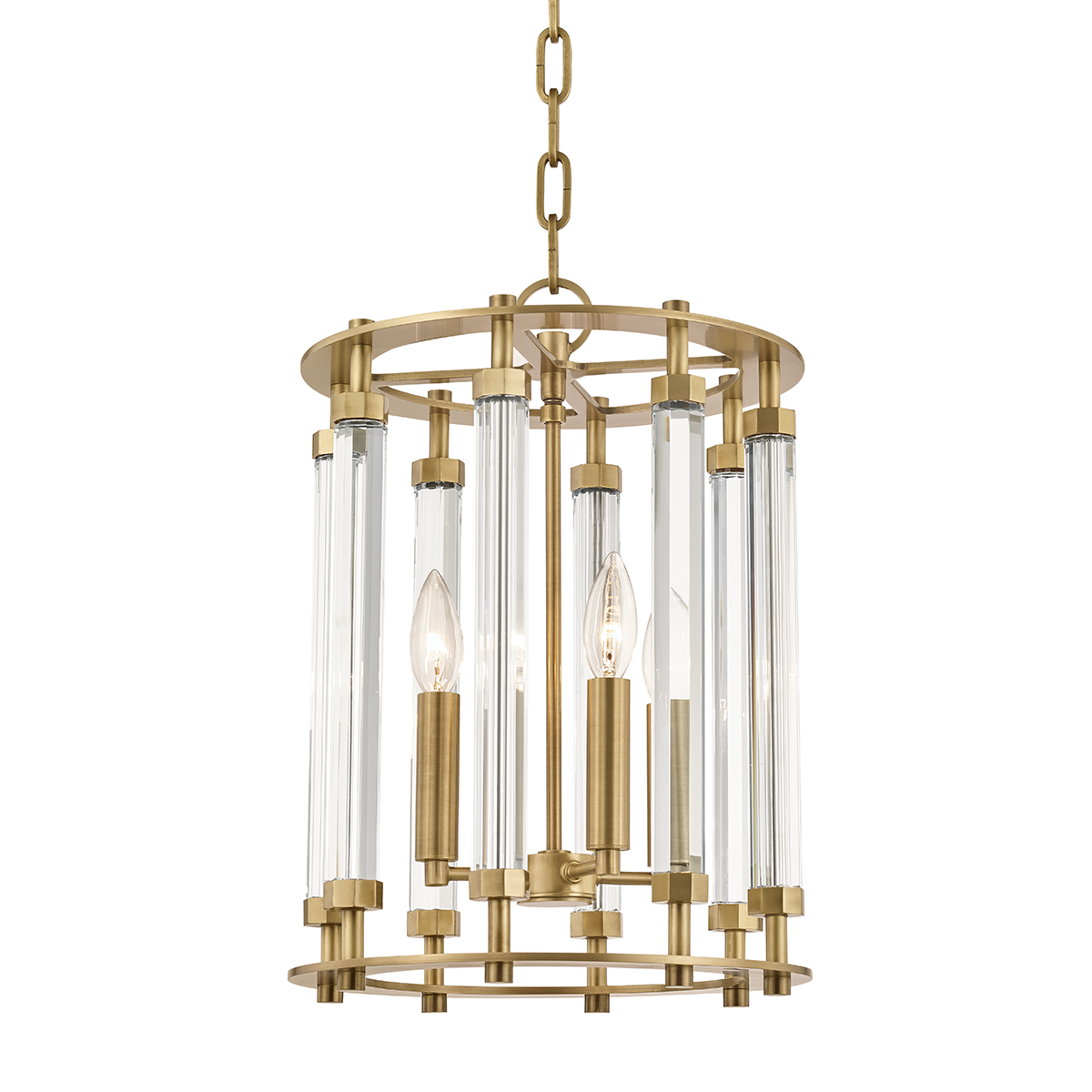 Hudson Valley Lighting Haddon Aged Brass 12W x 12L x 17.25H Candleholder