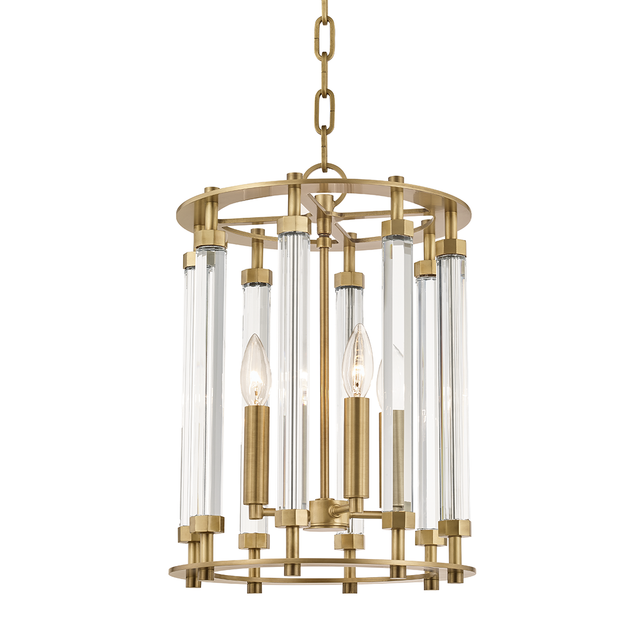 Hudson Valley Lighting Haddon Aged Brass 12W x 12L x 17.25H Candleholder