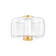 Hudson Valley Lighting BEAU Aged Brass 15W x 15L x 10H Flush Mount