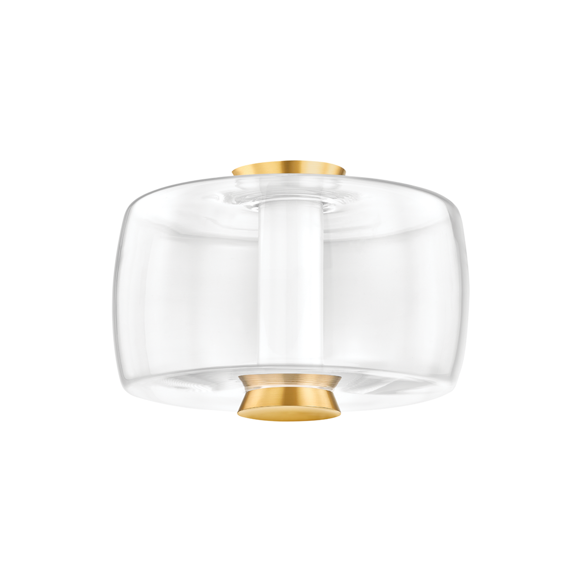 Hudson Valley Lighting BEAU Aged Brass 15W x 15L x 10H Flush Mount
