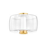 Hudson Valley Lighting BEAU Aged Brass 15W x 15L x 10H Flush Mount