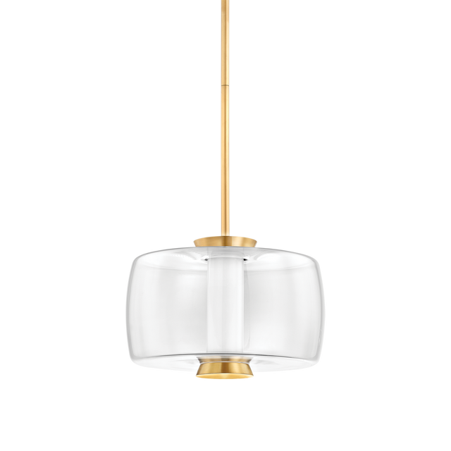 Hudson Valley Lighting BEAU Aged Brass 15W x 15L x 10H Pendant