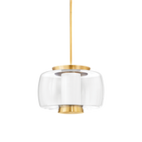 Hudson Valley Lighting BEAU Aged Brass 20W x 20L x 13.75H Pendant
