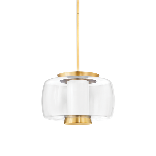 Hudson Valley Lighting BEAU Aged Brass 20W x 20L x 13.75H Pendant
