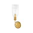 Hudson Valley Lighting Lafayette Aged Brass 5W x 5L x 17H Wall Sconce