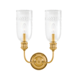 Hudson Valley Lighting Lafayette Aged Brass 12.5W x 12.5L x 17H Wall Sconce