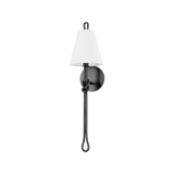 Hudson Valley Lighting ALBURGH AGED IRON 6.75W x 6.75L x 24.5H Wall Sconce
