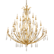 Corbett Lighting Prosecco Gold Leaf 60W x 60L x 69.5H Chandelier