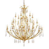 Corbett Lighting Prosecco Gold Leaf 60W x 60L x 69.5H Chandelier
