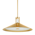 Hudson Valley Lighting CLERMONT AGED BRASS 28W x 28L x 12.5H Pendant