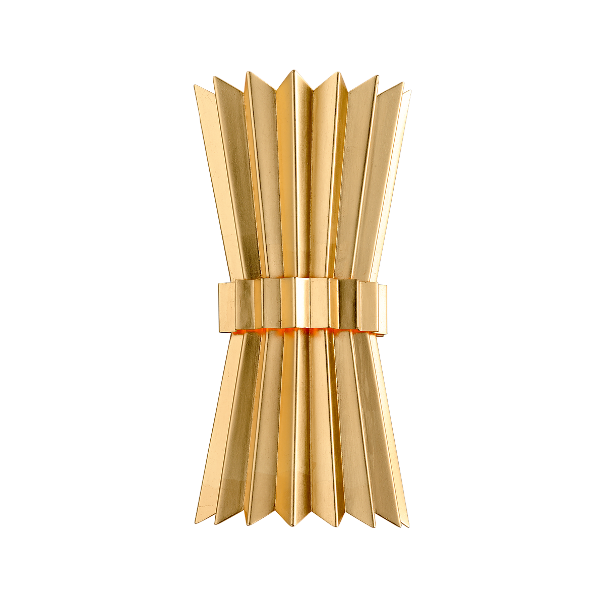 Corbett Lighting Moxy Gold Leaf 8W x 8L x 15.75H Wall Sconce