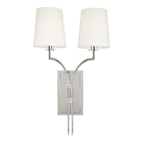 Hudson Valley Lighting Glenford Polished Nickel 13W x 13L x 22H Wall Sconce