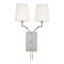 Hudson Valley Lighting Glenford Polished Nickel 13W x 13L x 22H Wall Sconce