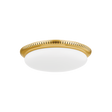 Hudson Valley Lighting NORTH CASTLE AGED BRASS 14.25W x 14.25L x 4H Flush Mount