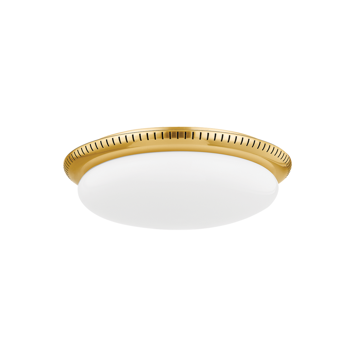 Hudson Valley Lighting NORTH CASTLE AGED BRASS 14.25W x 14.25L x 4H Flush Mount