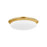 Hudson Valley Lighting NORTH CASTLE AGED BRASS 14.25W x 14.25L x 4H Flush Mount