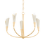 Hudson Valley Lighting MONTROSE VINTAGE GOLD LEAF/SOFT SAND 30W x 30L x 21.75H Chandelier