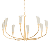 Hudson Valley Lighting MONTROSE VINTAGE GOLD LEAF/SOFT SAND 44W x 44L x 24.25H Chandelier