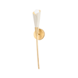 Hudson Valley Lighting MONTROSE VINTAGE GOLD LEAF/SOFT SAND 4.5W x 4.5L x 23.5H Wall Sconce