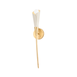 Hudson Valley Lighting MONTROSE VINTAGE GOLD LEAF/SOFT SAND 4.5W x 4.5L x 23.5H Wall Sconce