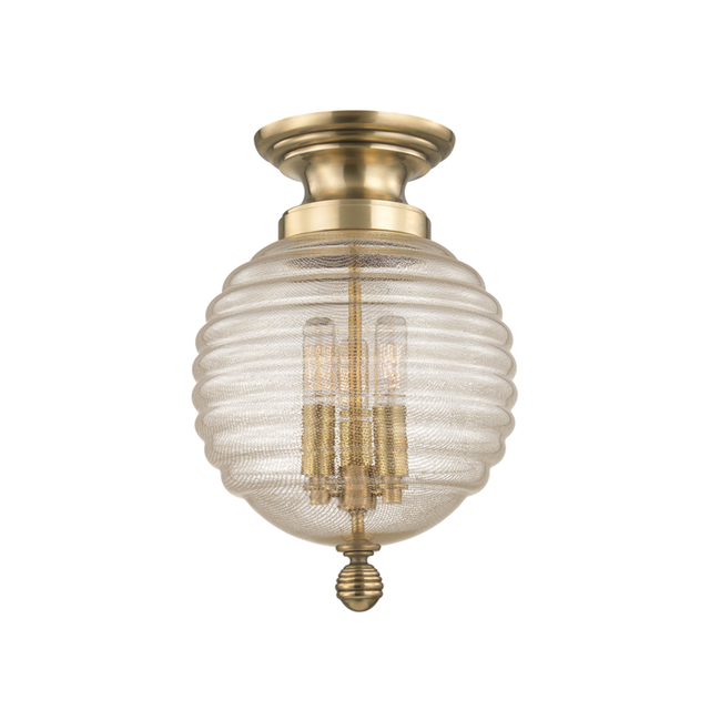 Hudson Valley Lighting Coolidge Aged Brass 10W x 10L x 14.5H Flush Mount